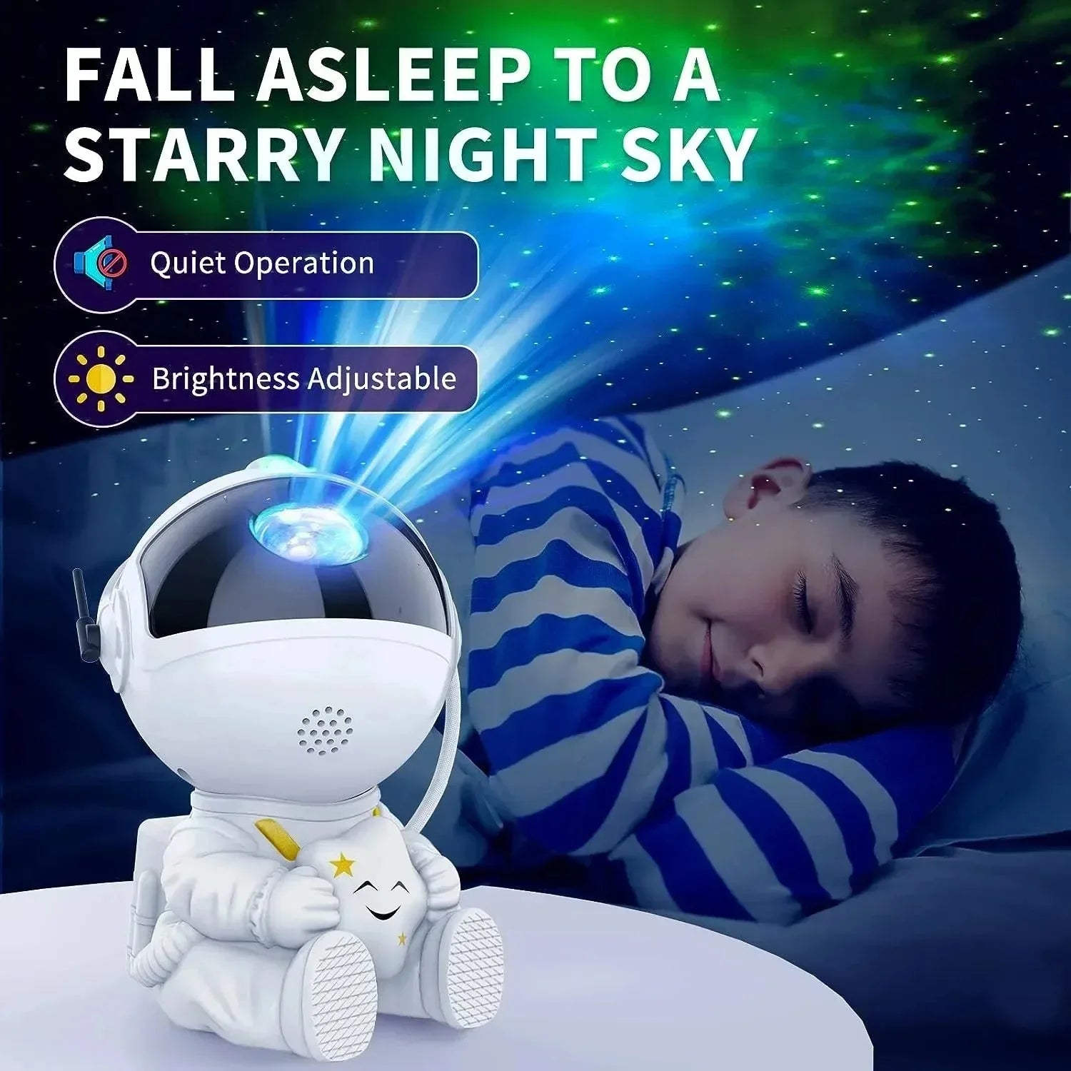 IncantoVivo-Galaxy Star Astronaut Projector LED Night Light - IncantoVivo